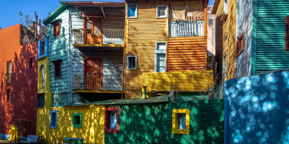 Colorful Caminito Street in La Boca neighborhood - Buenos Aires, Argentina